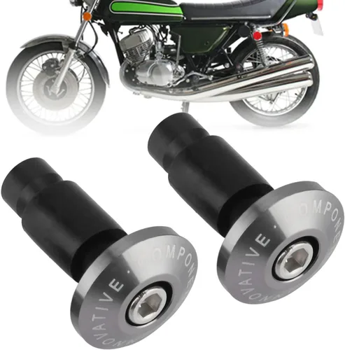 Vista 7 de Acouto Tapones para el extremo de la barra de la motocicleta, 0.866 in, 7/8 pulgadas, tapón deslizante para manillar de motocicleta, anti vibración