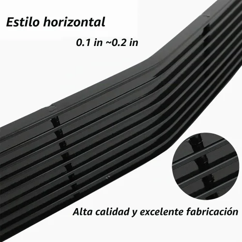 Vista 4 de Inserto de parrilla delantera negra para Chevy Camaro LT/LS V6 Phantom Billet 2010-2013, insertos de rejilla del parachoques superior, protector