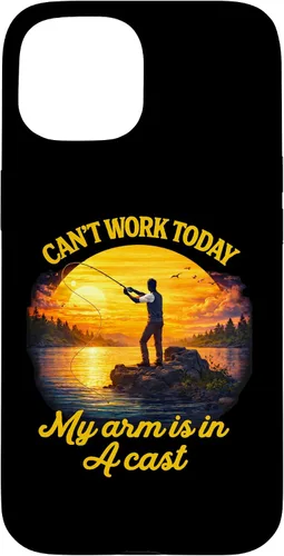 Vista 6 de Can't Work Today My Arm is in A Cast Fly Fishing Funny Humor Case for iPhone 17