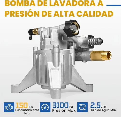 Vista 5 de TOOLCY Bomba vertical de la lavadora a presión del eje de 7/8", lado