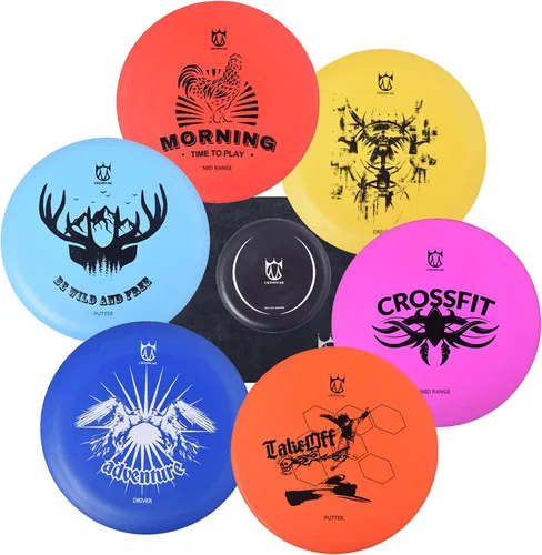 Vista 11 de CROWN ME PDGA Approved Disc Golf Discs Set, Premium Flexible Plastic Multi-Pack, Complete Starter Kit for Beginners & Adults