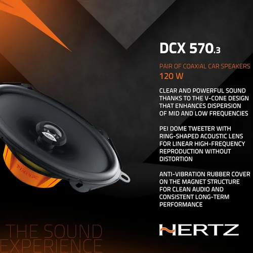 Vista 4 de HERTZ Dieci Series DCX-5703 Altavoces coaxiales bidireccionales 5x7 - Par