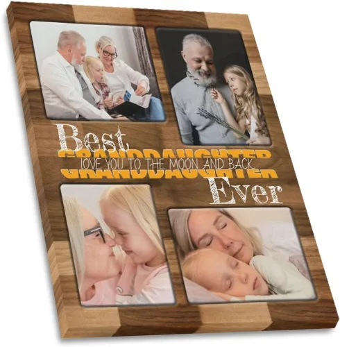Vista 32 de SHIYEL - Impresiones personalizadas en lienzo con foto, regalos de cumpleaños personalizables para tía de sobrina o sobrino, crea un lienzo de pared