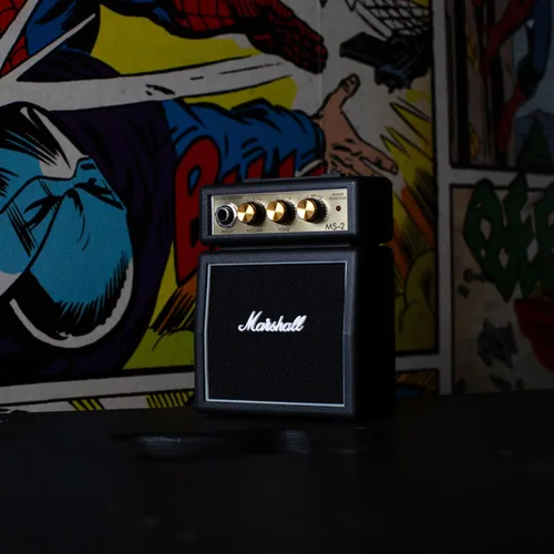 Vista 2 de Marshall MS2 amplificador micro a batería para guitarra Negro
