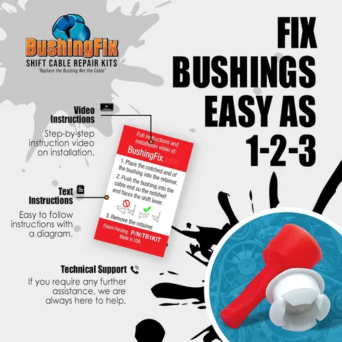 Vista 2 de Bushing Fix TB1KIT9 repuesto de bujes – kit de reparación de bujes de cambio de transmisión