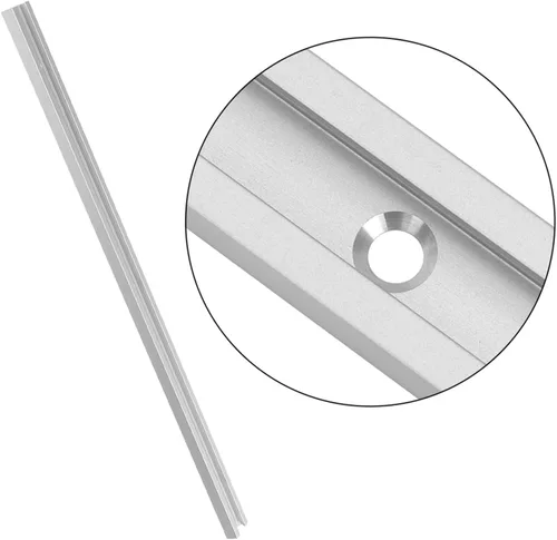Vista 5 de Fafeicy Plantilla de pista de inglete de aleación de aluminio anodizado con ranura en T para plantillas, accesorios para trineos, mesas de enrutador