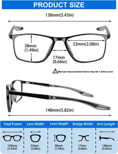 Vista 6 de K.LAVER Gafas de lectura fotocrómicas progresivas multifocales con bloqueo de luz azul, lentes de sol multifocales con bisagra de resorte