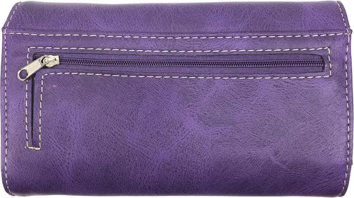Vista 4 de Zelris Western Cross Star - Cartera cruzada con diseño floral para mujer