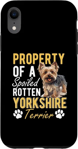 Vista 24 de iPhone 16 Dog Yorkie - Property of a spoiled rotten Yorkshire Terrier Case