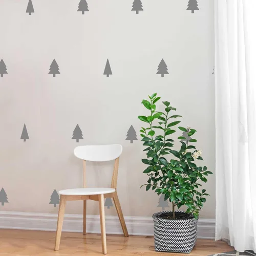 Vista 4 de Mini – Juego de pines para Mini árbol de pino beso Cut Calcomanía de Leaf by chromantics