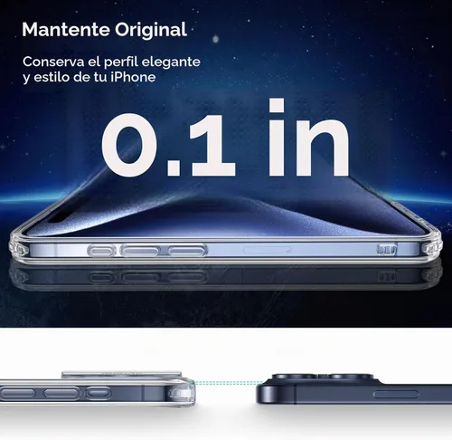 Vista 10 de ESR para iPhone 15 Pro, Funda Compatible con MagSafe, Protección de Grado Militar, Resistente al Amarilleo, Parte Posterior Resistente a