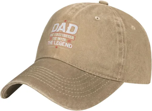 Vista 2 de Firefighter The Myth The Legend Baseball Cap for Men Women Hats Adjustable Vintage Washed Cotton Dad Hat
