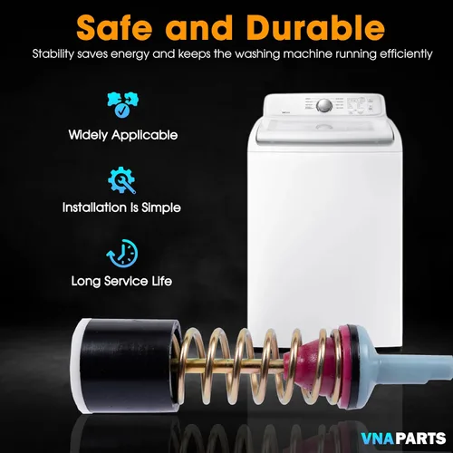 Vista 8 de Amortiguador de varilla de suspensión de 4 arandelas reemplaza para Samsung WA45M7050AW/A4 WA5451ANW/XAA WA45N3050AW/A4 WA45T3200AW WA45T3400AV