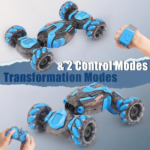 Vista 3 de Auto de acrobacias RC con detección de gestos para niños, juguetes de control remoto para niños de 5 a 7 años, 6 a 8, 9, 10, 11, 12 años, regalos