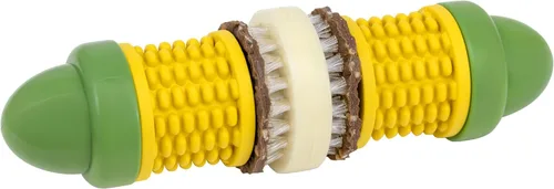 Vista 8 de PetSafe Busy Buddy Cravin Corncob - Juguete para masticar, sin BPA, con aroma a mantequilla de goma, rompecabezas interactivo para mascotas
