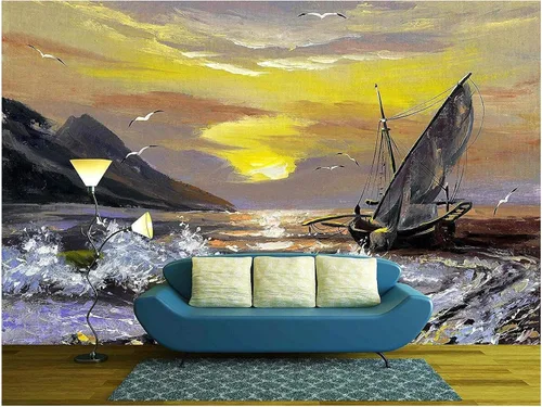 Vista 15 de wall26 - Mural adhesivo decorativo para pared (tamaño grande), WMR-WP-X-DD51-66x24x4 obra de arte 01