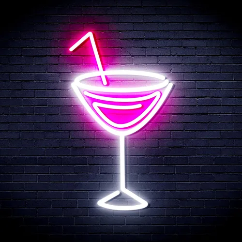 Vista 29 de AdvPro Seco Martini Flex Silicona LED Neon Sign - Azul - st16s32-fnu0207-b