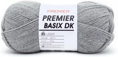 Vista 11 de Premier Yarns Basix DK - Hilo de peso, hecho de acrílico, hilo ideal para ganchillo y tejido, lavable a máquina, rubor, 3.5 onzas, 306 yardas