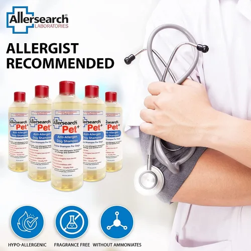 Vista 6 de Allersearch Pet + Champú antialérgeno, 128 onzas