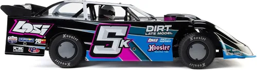 Vista 15 de Losi 22S RC Car Dirt Modelo tardío, azul, 1/10 2WD RTR Dirt Oval