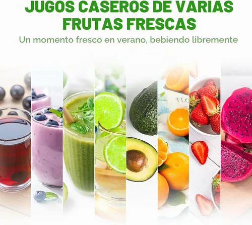Vista 2 de Botellas de jugo de plástico, recipientes reutilizables para jugo con tapas blancas a prueba de manipulaciones, cepillo, embudo y etiquetas