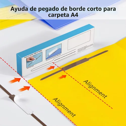 Vista 5 de IMLIKE - 100 sujetadores de papel autoadhesivos de punta, capacidad de 2 pulgadas, base de 2.75 pulgadas para carpetas de papel o archivos, marrón