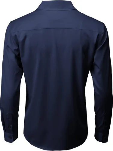 Vista 4 de H2H Camisas casuales de manga largacorta con botones para hombre