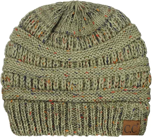 Vista 87 de C.C Trendy Warm Chunky Soft Stretch Cable Knit Beanie