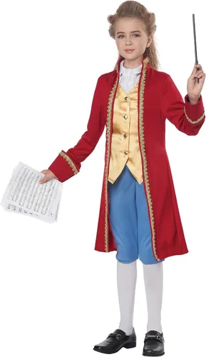 Vista 2 de California Costumes Compositor clásico unisex infantilAmadeus