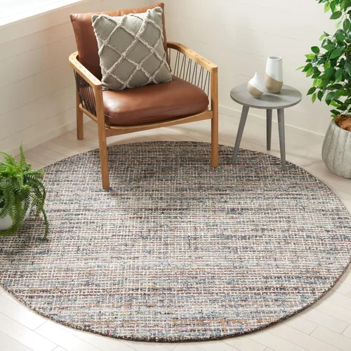 Vista 9 de SAFAVIEH Abstract Collection - Alfombra de pasillo de 8 pies, diseño moderno, ideal para zonas de alto tráfico en pasillo, baño y cocina (ABT489F-28)