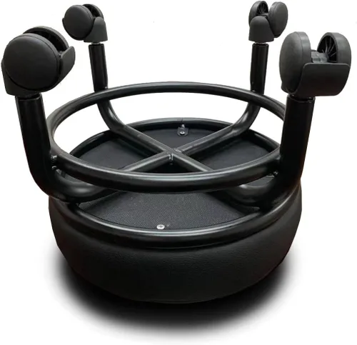 Vista 2 de A&A Taburete rodante/Scoot Cómodo Resistente/Resistente Rotación de 360 grados Acubest bajo al suelo (1)