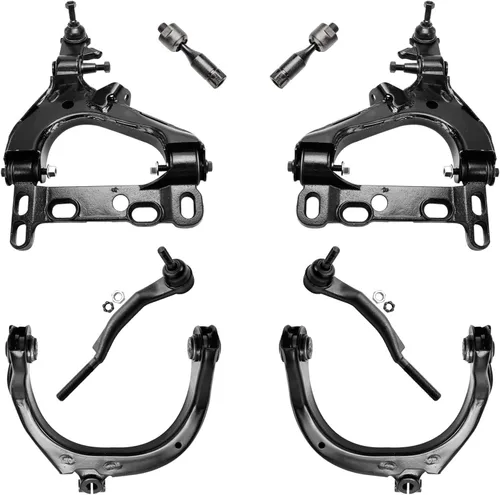 Vista 258 de Detroit Axle - Kit de brazos de control de extremo de 8 piezas para Toyota 2001-2003 Highlander 2002-2003 Camry Lexus ES300, 2 conjuntos de brazos
