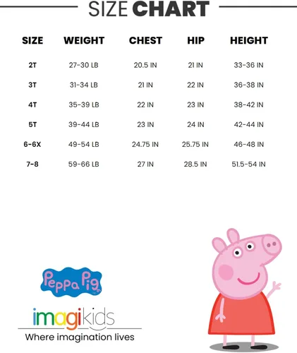 Vista 7 de Peppa Pig Conjunto de camiseta y leggings Peplum para niñas pequeñas