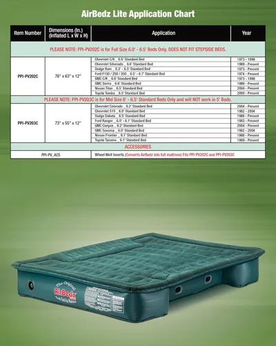 Vista 6 de Pittman Outdoors AirBedz Lite - Colchón inflable para camioneta