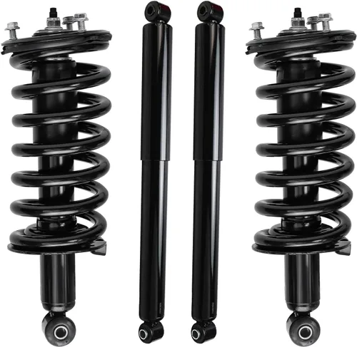 Vista 68 de Detroit Axle - Kit de amortiguadores de 4 puntales para Ford Escape 14-19, 2 puntales delanteros con resorte helicoidal 2 amortiguadores traseros