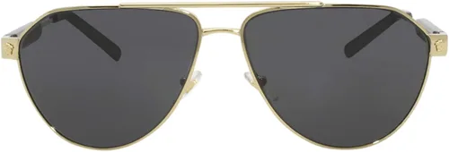 Vista 2 de Versace - Gafas de sol para hombre 2441in marco de acero lentes doradas
