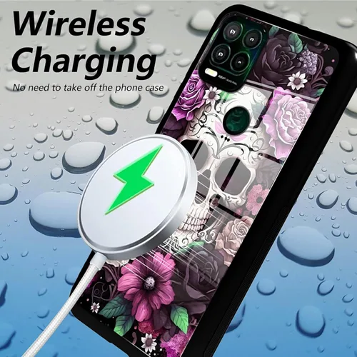 Vista 354 de Funda para Motorola Moto G Stylus 5G 2021 de vidrio templado, funda negra con diseño de mujer negra africana para mujeres y hombres, antiarañazos, a