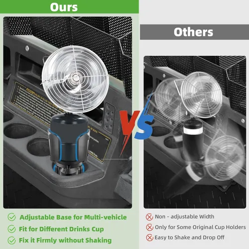 Vista 5 de Roykaw Soporte universal para calentador de carrito de golf, apto para tanque de 1 libra y botella de agua, soporte ajustable expandible
