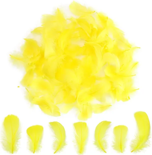 Vista 17 de 300 piezas de plumas negras de 2-3 pulgadas, plumas a granel para manualidades, accesorios para atrapasueños, proyectos de arte, manualidades DIY