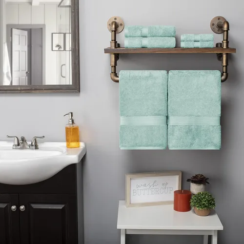 Vista 157 de BNM Toallas de Algodón Egipcio de Peso Pesado, Ideales para Baño, Ducha, Spa, Hotel, 800 GSM, Toallas Faciales/de Aseo, Toallas de Mano, Toallas