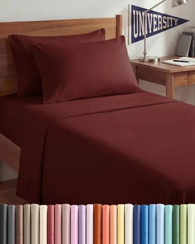 Vista 112 de Juego de sábanas Twin de 4 piezas - Cómodo, transpirable y refrescante - Juego de ropa de cama de lujo de hotel ultrasuave con bolsillos profundos