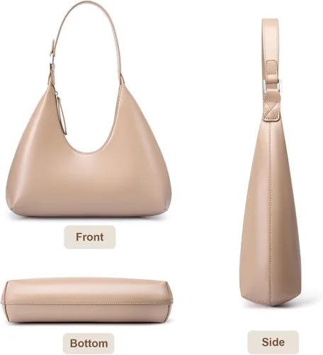 Vista 6 de MELOLILA Bolso hobo pequeño para mujer, bolso de media luna, bolso de hombro mediano para mujer, bolso de media luna 2023