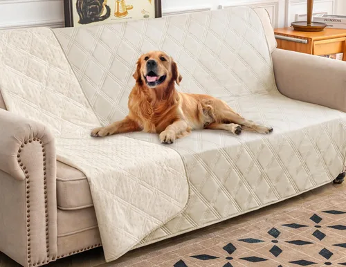 Vista 13 de Ameritex Funda impermeable para cama de perro, manta para mascotas con parte trasera antideslizante para muebles, cama, sofá