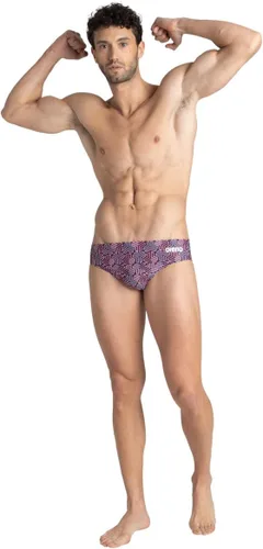 Vista 5 de ARENA Men's Team Color Print 3-inch Brief Athletic Training Swimsuit Bathing Suit