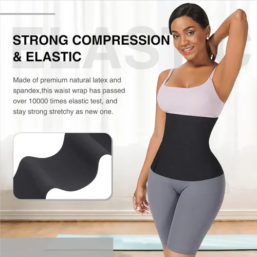 Vista 5 de FeelinGirl Waist Trainer Wrap for Women Tummy Control Waist Shaper with Loop