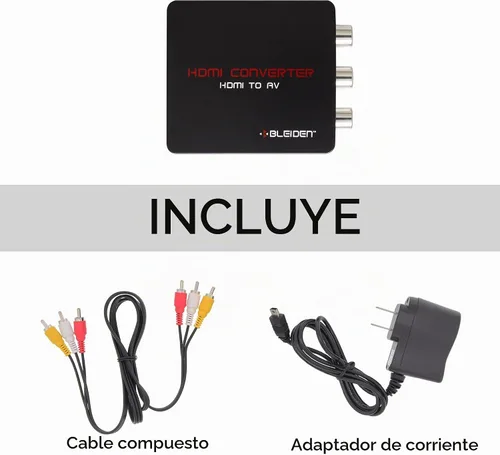 Vista 2 de Convertidor HDMI a AV compuesto para Amazon Fire Streaming Stick: use Amazon Fire Streaming Stick con televisores más antiguos que tengan entradas