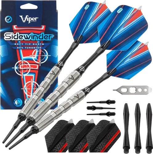Vista 13 de Viper Sidewinder 80% tungsteno Dardos de punta suave, 18 gramos