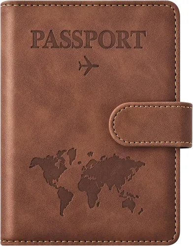 Vista 19 de Combo de tarjetero para pasaporte y vacuna, soporte para pasaporte con ranura para tarjeta de vacuna, cartera para pasaporte, funda para pasaporte
