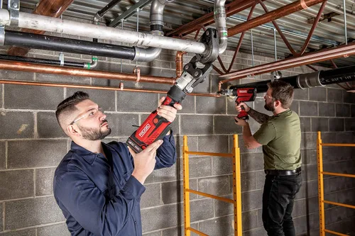 Vista 11 de RIDGID 67193 Modelo RP 351 Kit de herramienta de prensa ProPress estándar con cable con herramienta de prensa ProPress con cable, mandíbulas