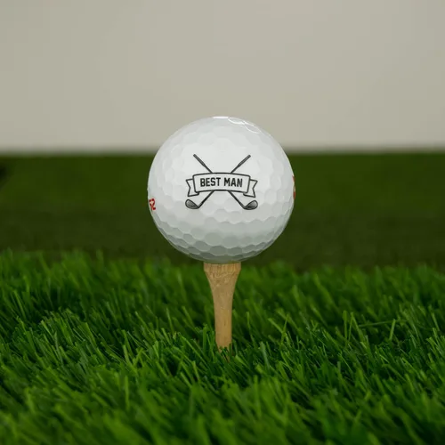 Vista 8 de Wilson - Funda de 3 pelotas de golf personalizadas para hombres, regalo de padrinos de boda, regalos para el padre de la novia, diseño personalizado